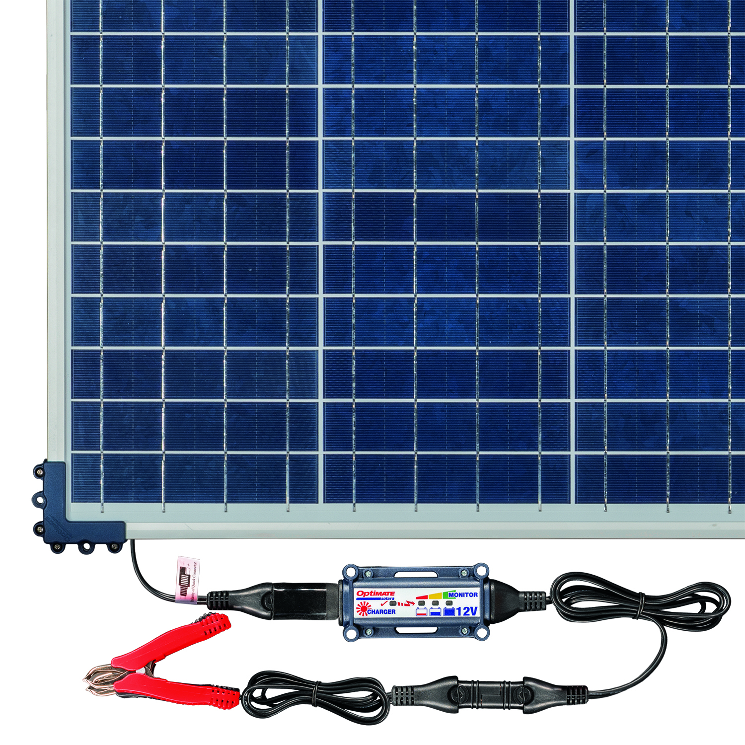Batterieladegerät Optimate Solar  + 60W Solar P SolarImpuls-Ladegerät 12V, 5A STD/AGM/Gel