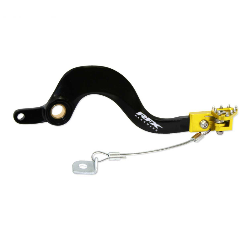 RFX Pro FT Bremshebel hinten (schwarz/gelb) - passend für Suzuki RMZ250/450