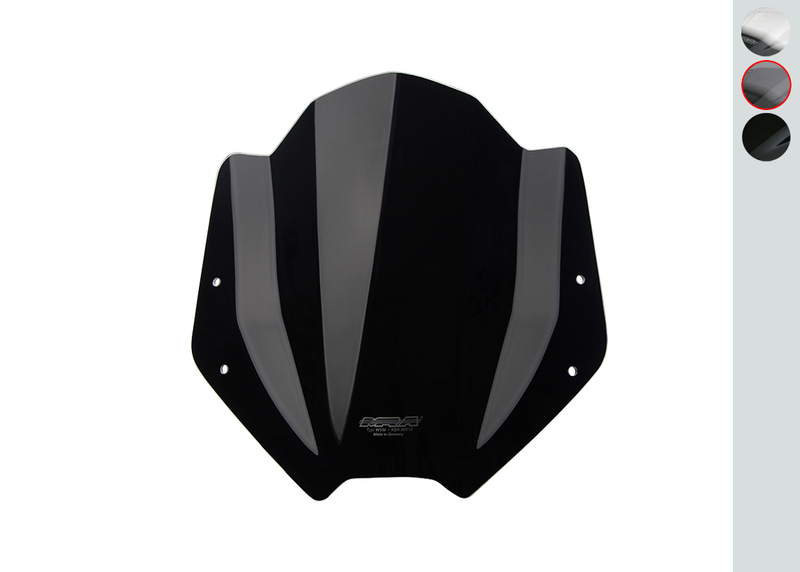 MRA Stealth Naked Bike SH Windschutzscheibe - passend für BMW R1200R MRA Stealth Shield SH Naked Bike
