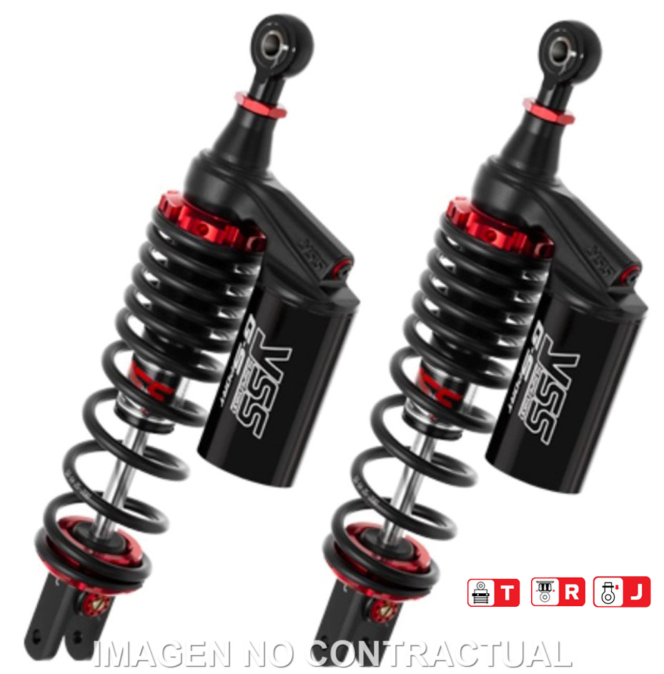 Federbein G302-Serie Stereo hinten passend für Yamaha N-Max 155 (15-19) TG302-335TRJ-07-888A Federbein G302-Serie Stereo hinten passend für Yamaha N-Max 155 (15-19) TG302-335TRJ-07-888A