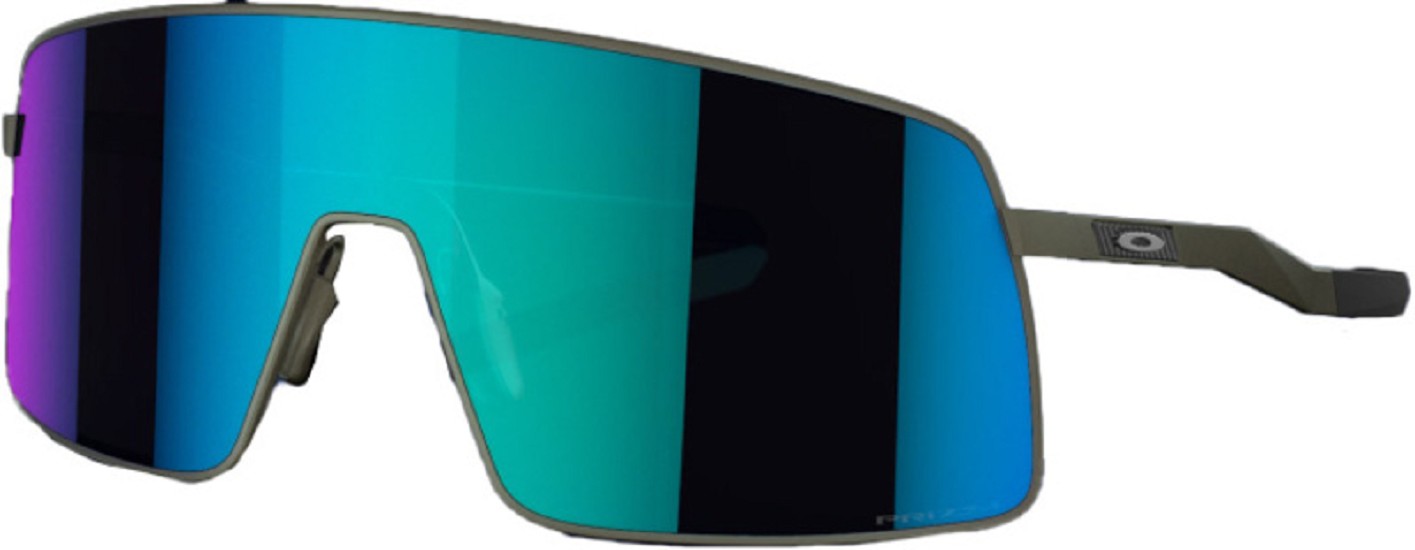 OAKLEY Sutro TI Sunglasses - Satin Lead Prizm Sapphire Lens