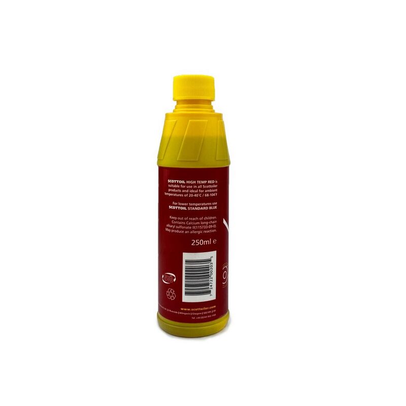 SCOTTOILER High Temp Red Lubricant für Kettenschmiersysteme - 250ml Flasche