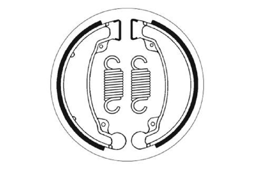 Bremsbacke SBS 2069 Maße: 130 x 30
