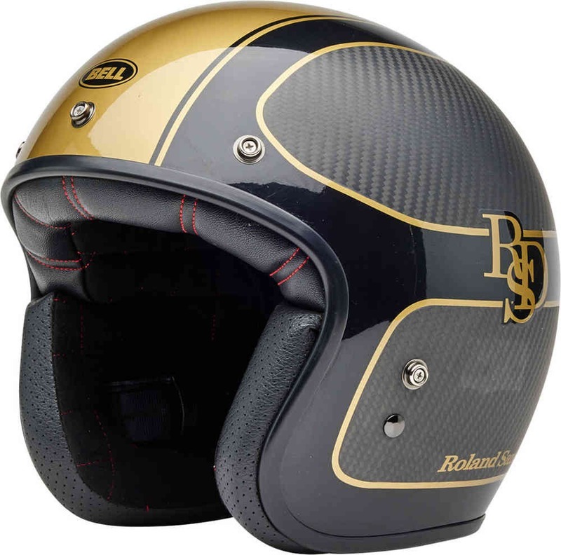 BELL Custom 500 Carbon Helm - RSD Checkmate Matte Gloss Black/Gold BELL Custom 500 Carbon Helm - RSD Checkmate Matte Gloss Black/Gold