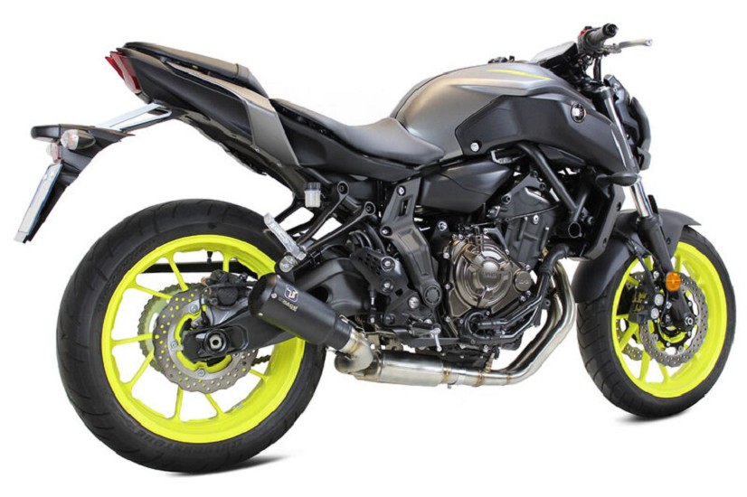 IXRACE MK2 Komplettanlage, Schwarz, passend für Yamaha MT 07, 14-