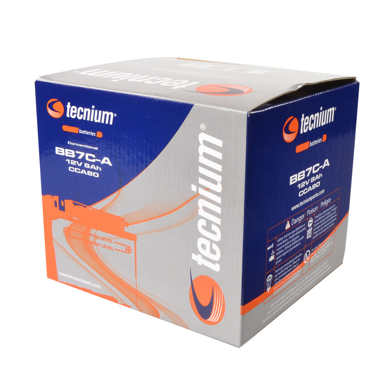 TECNIUM Blei/Säure Batterie mit Säurepack - BB7C-A