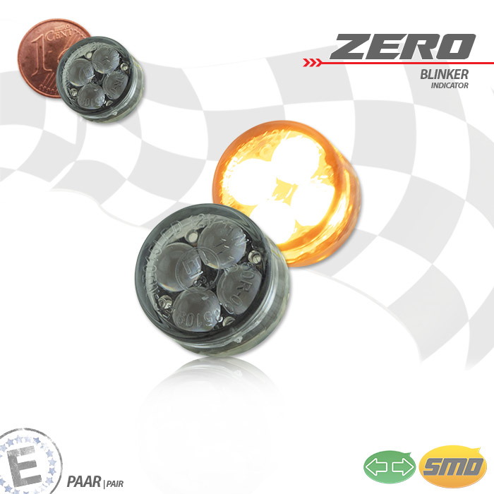 SMD-Einbaublinkerset Zero getönt Paar