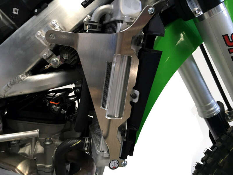 AXP Kühlerschutz aus Aluminium - passend für Kawasaki KX250F