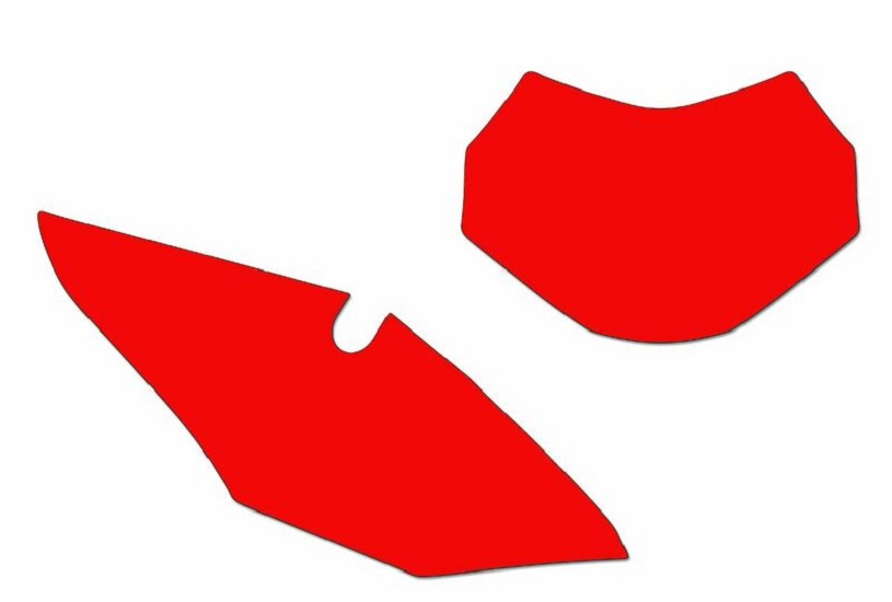 BLACKBIRD Startnummern-Untergründe rot passend für Honda CRF450RX BLACKBIRD Startnummern-Untergründe rot passend für Honda CRF450RX