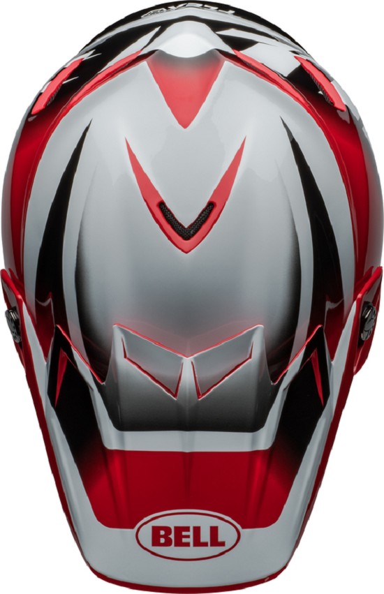 BELL Moto-9S Flex Helm - Rail Gloss Red/White BELL Moto-9S Flex Helm - Rail Gloss Red/White