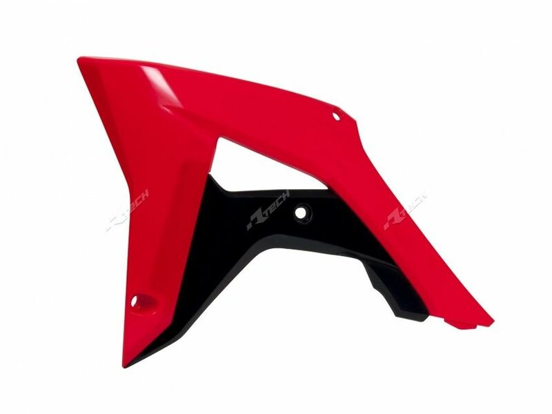 RACETECH Kühlerspoiler Originalfarbe (2017) rot/schwarz passend für Honda CRF450R RACETECH Kühlerspoiler Originalfarbe (2017) rot/schwarz passend für Honda CRF450R