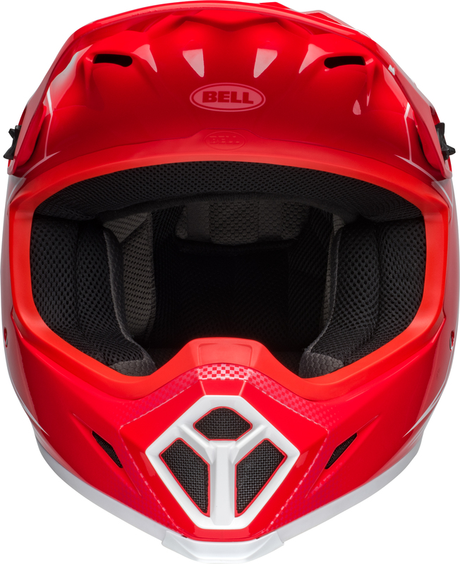 BELL MX-9 Mips Helm - Zone Gloss Red