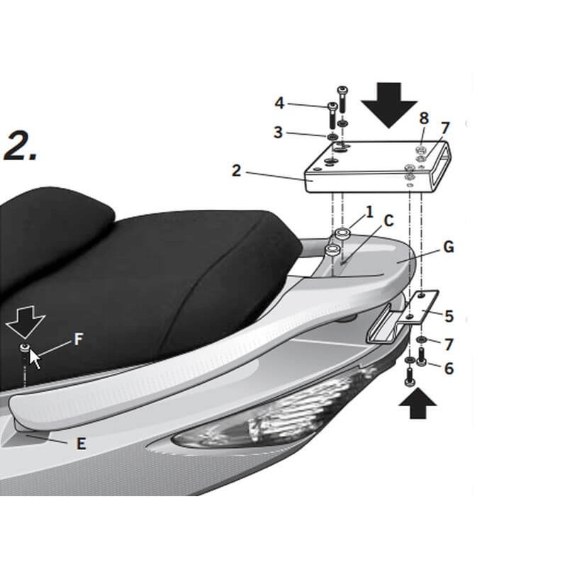 SHAD Top Master Montagesatz - passend für Kymco SHAD Top Master Montagesatz - passend für Kymco