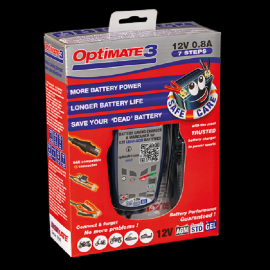 Batterieladegerät OptiMATE 3 7-stufig, 12V, 0.8A STD/AGM/Gel
