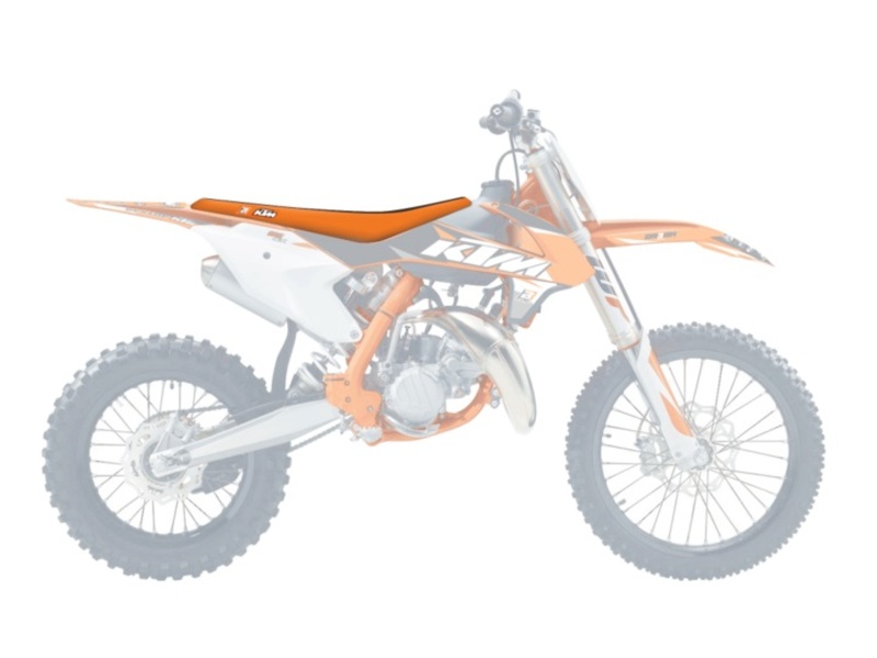 BLACKBIRD Double Grip 3 Sitzbankbezug orangefarben/schwarz passend für KTM SX85