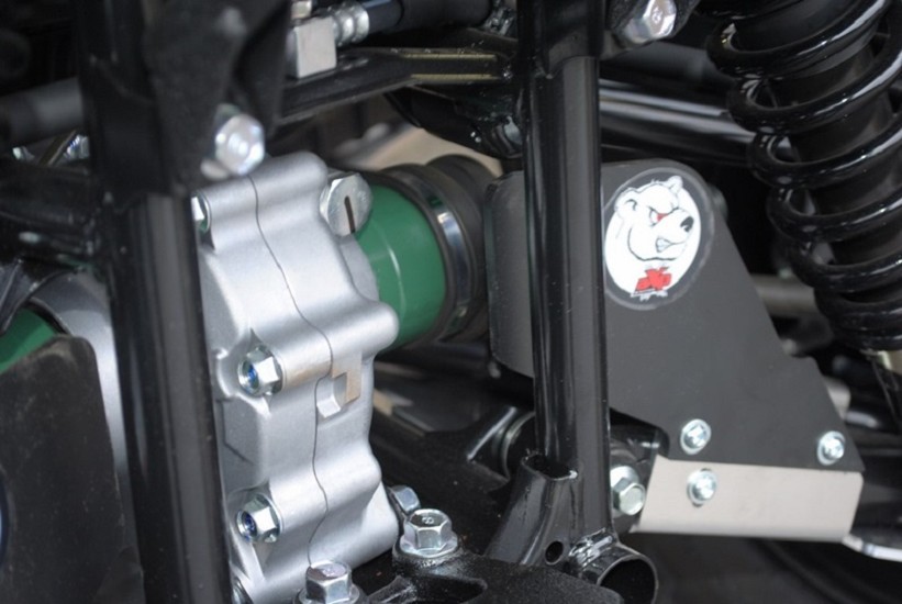 AXP Unterfahrschutz hinten - HDPE 4 mm passend für Yamaha YFM700 Grizzly