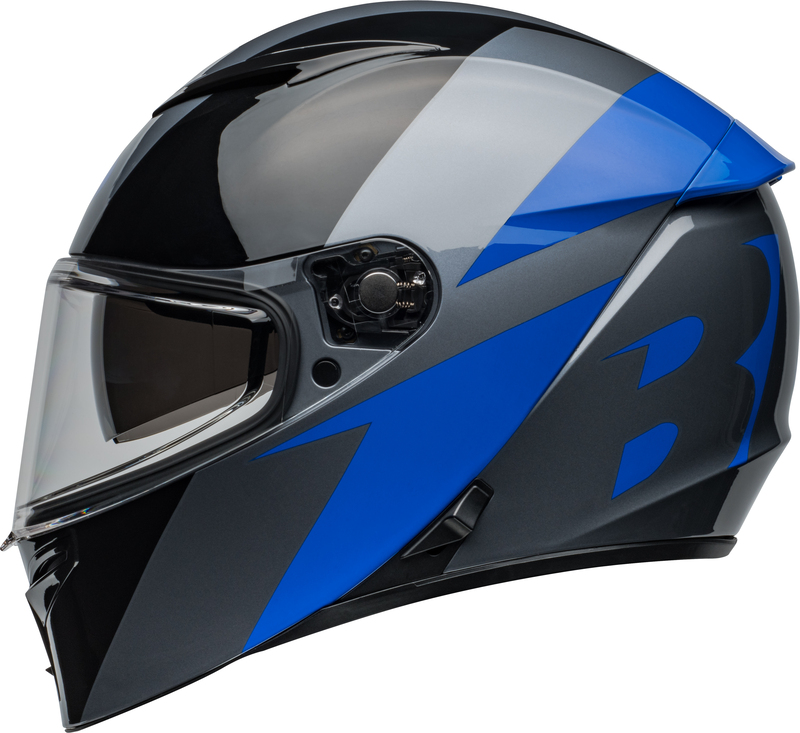 BELL Lithium Helm - Shear Gloss Gray/Blue