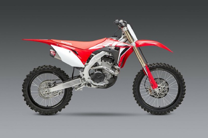 YOSHIMURA Doppelschalldämpfer RS-9T Signature Series Edelstahl/Kappe Carbon passend für Honda CRF250R