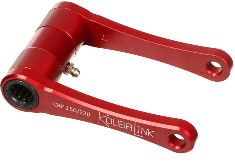 KOUBALINK Tieferlegungssatz (44.5 - 50.8 mm) Rot - passend für Honda CRF150F / 230F KOUBALINK Tieferlegungssatz (44.5 - 50.8 mm) Rot - passend für Honda CRF150F / 230F