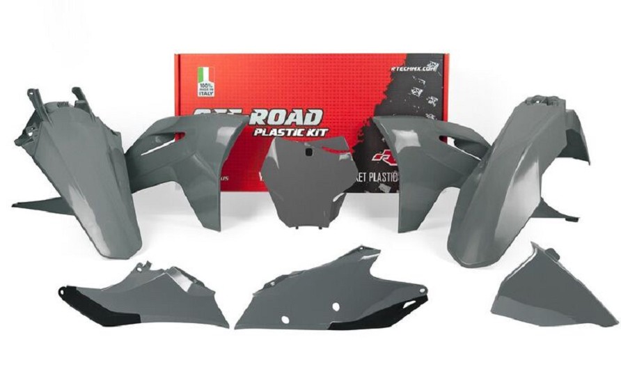 RACETECH Plastic Kit - Quantum Grey Gas Gas RACETECH Plastic Kit - Quantum Grey Gas Gas