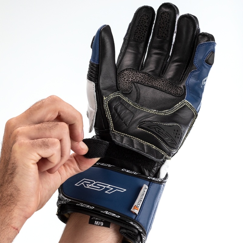 RST TracTech Evo 4 Leder Handschuhe - Blau/Weiß/Schwarz RST TracTech Evo 4 Leder Handschuhe - Blau/Weiß/Schwarz