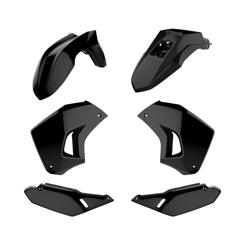 POLISPORT Plastik-Kit passend für Kawasaki KLR650 schwarz