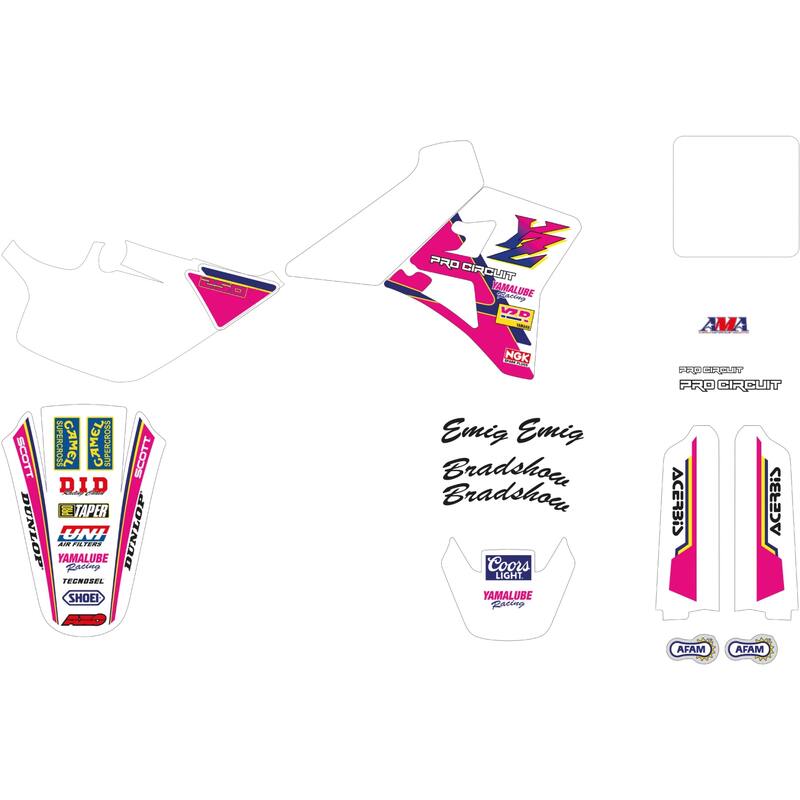 TECNOSEL Graphic Kit Replica Team passend für Yamaha 1993 USA