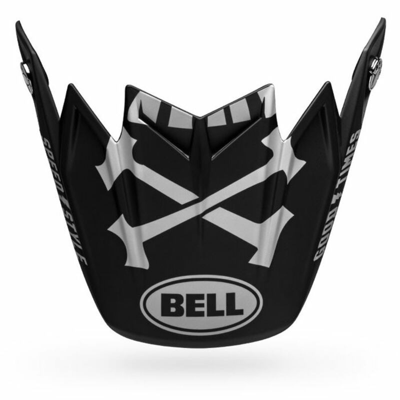 BELL Helmschirm Moto-9 Flex Fasthouse WRWF Schwarz/Weiß/Grau