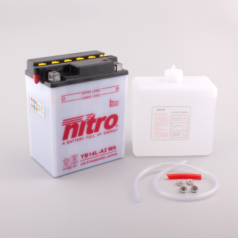 Batterie NITRO NB14L-A2 (CP) mit Säurepack 12V/14Ah [134x89x166] CCA=190A