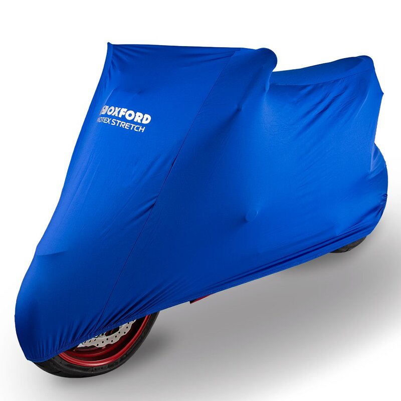 OXFORD Indoor Abdeckplane Protex Stretch Blau - Motorrad / Scooter - XL