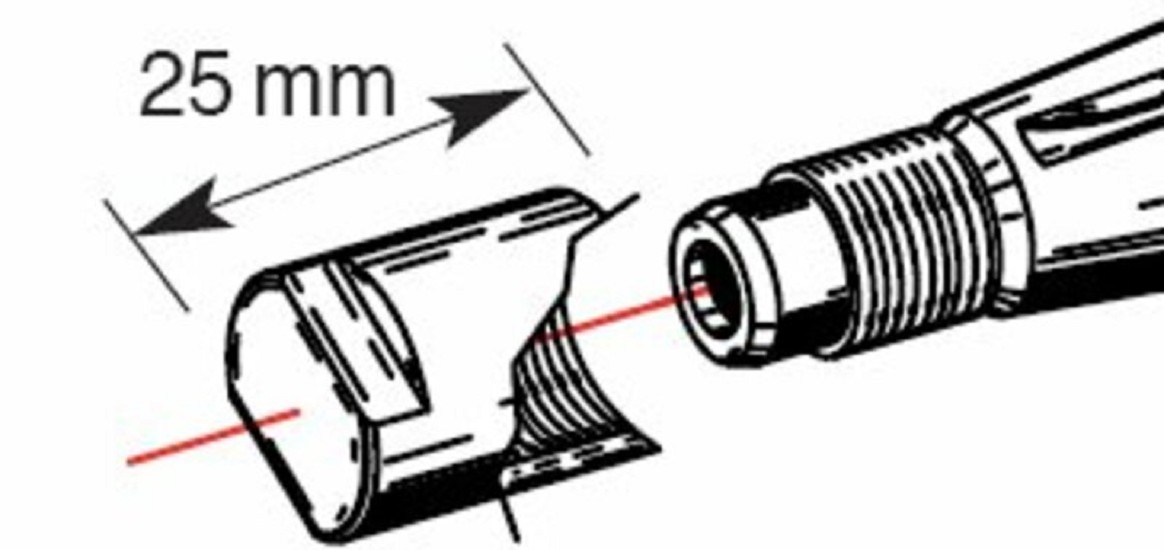 BUZZETTI Kurbelwellenende-Schutzschraube für Polradabzieher M14 x 1,25 mm / L=25 mm