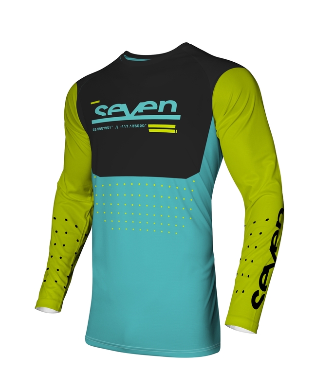 SEVEN Vox Aperture Trikot Jugend- Flo Gelb/Blau
