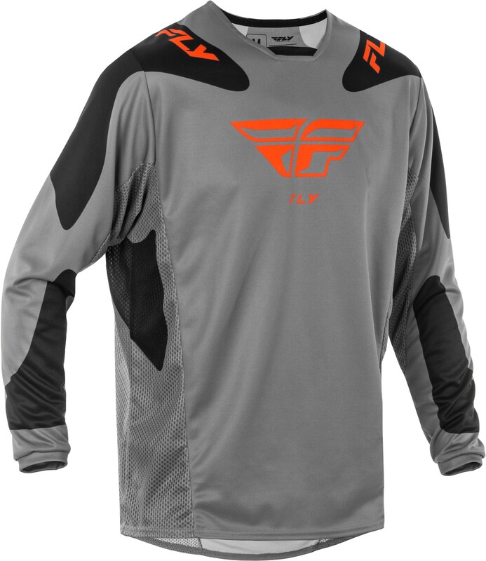 FLY RACING Kinetic SYM Jersey - Grau/Orange/Schwarz FLY RACING Kinetic SYM Jersey - Grau/Orange/Schwarz