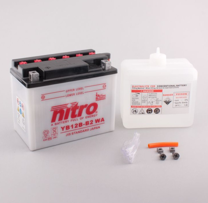 Batterie Nitro YB12B-B2 12AH WA