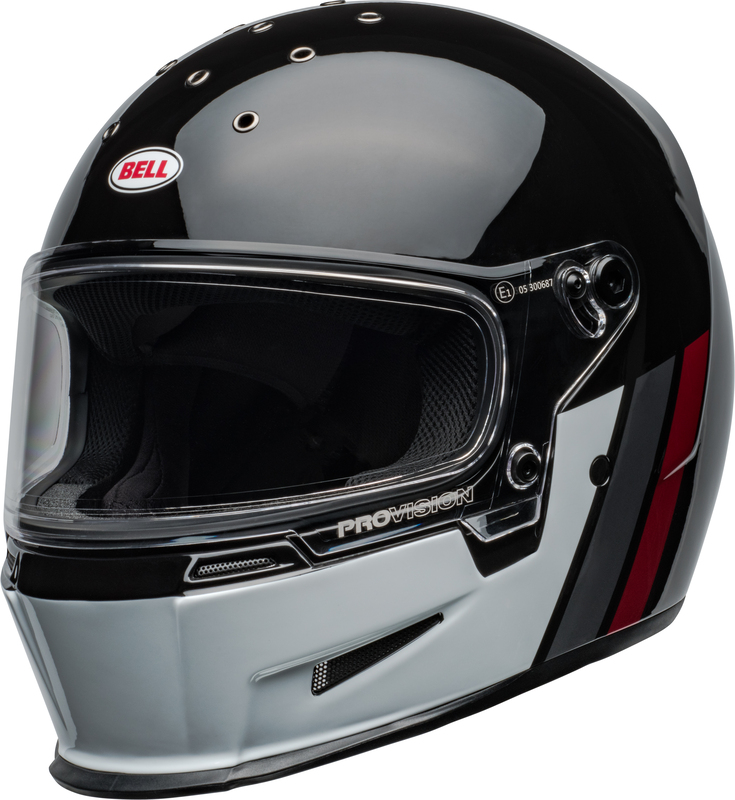 BELL Eliminator Helm - GT Gloss Black/White BELL Eliminator Helm - GT Gloss Black/White