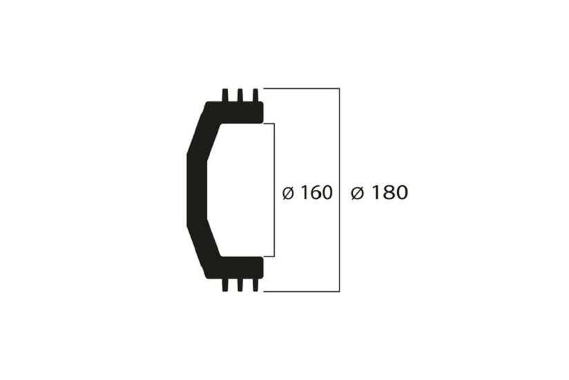 MALOSSI Maxi Wing Kupplungsglocke Innen ø 160 mm, Gewicht 1674 g