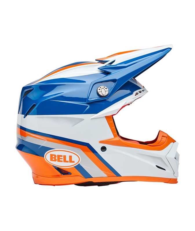 BELL Moto-9S Flex Helm - Merchant Gloss Orange/Blue