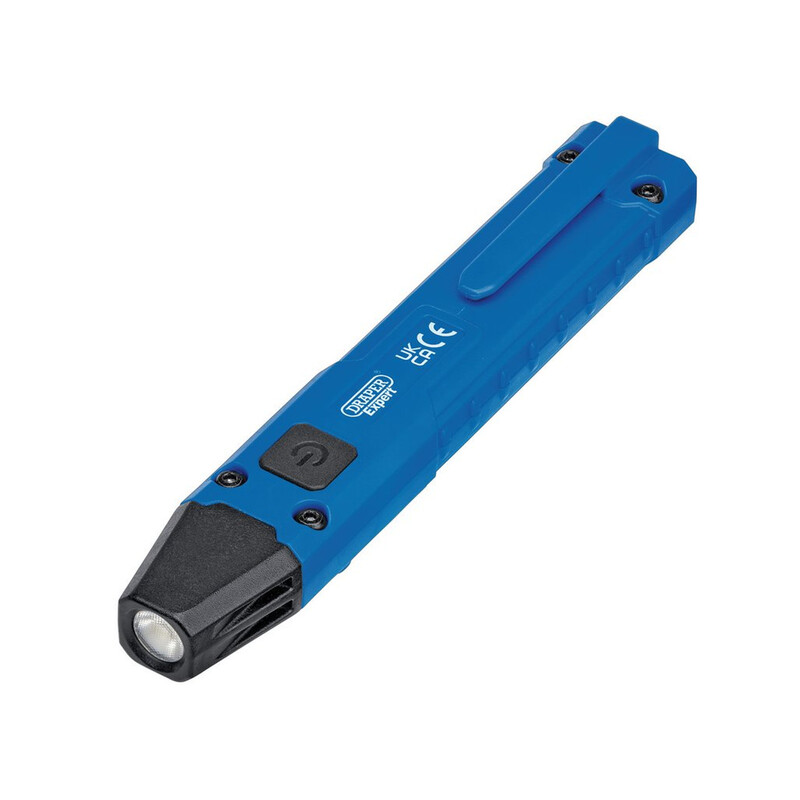 DRAPER Kabellose/USB Wiederaufladbare Stiftlampe SMD LED - 2W/250 Lumen