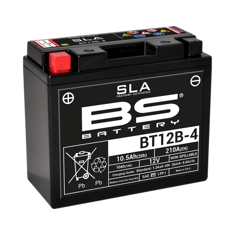 BS BATTERY SLA Wartungsfreie Batterie Werkseitig aktiviert - BT12B-4 BS BATTERY SLA Wartungsfreie Batterie Werkseitig aktiviert - BT12B-4