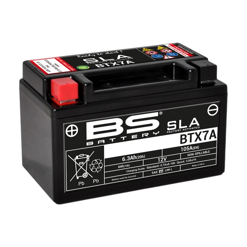 BS BATTERY SLA Wartungsfreie Batterie Werkseitig aktiviert - BTX7A BS BATTERY SLA Wartungsfreie Batterie Werkseitig aktiviert - BTX7A