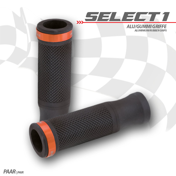 Griffgummiset Select1 7/8-22mm schwarz Griffgummiset Select1 7/8-22mm schwarz