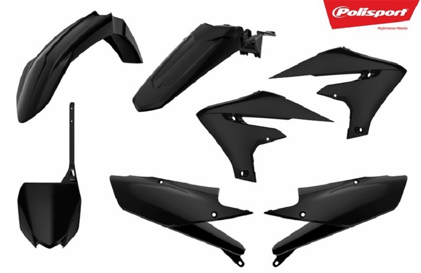 POLISPORT Plastik-Kit schwarz passend für Yamaha YZ450F