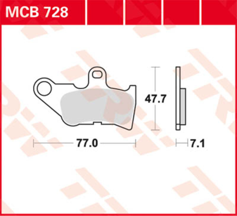 TRW Lucas Bremsbelag MCB728