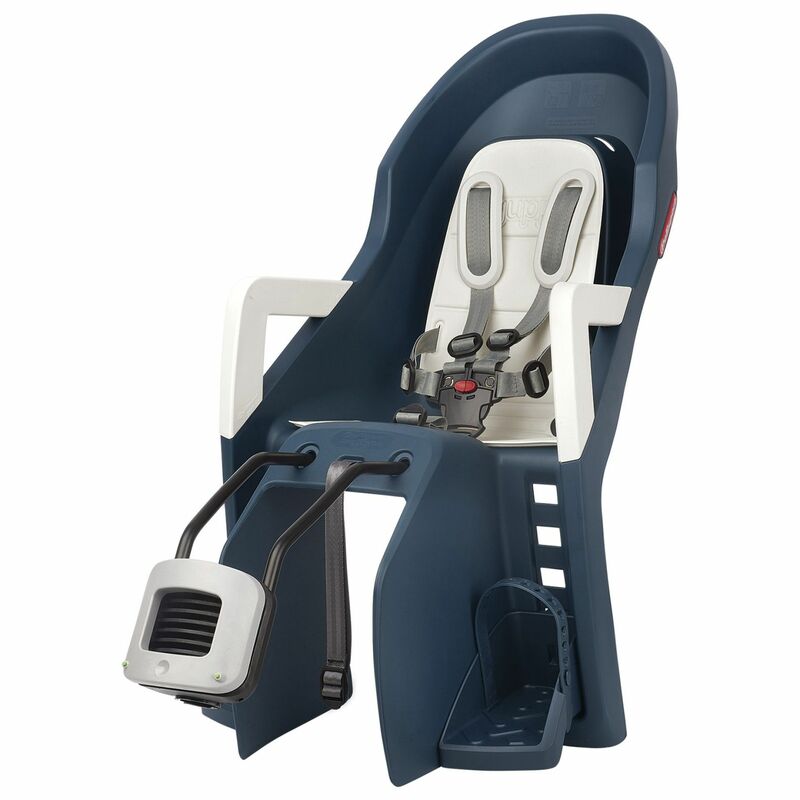 POLISPORT Guppy Maxi+ FF Rear Child Bike Seat Carrier Mounting - Jeans/Cream POLISPORT Guppy Maxi+ FF Rear Child Bike Seat Carrier Mounting - Jeans/Cream