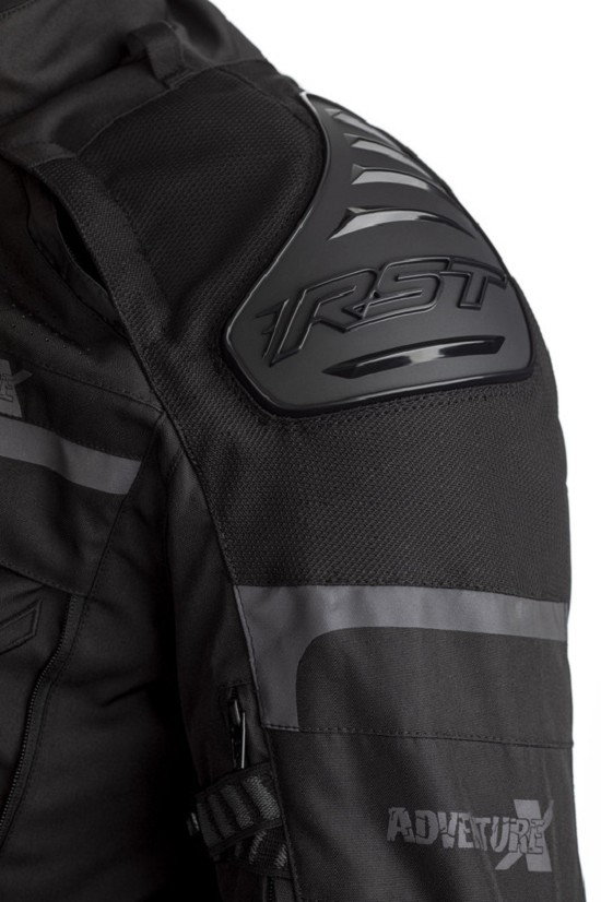 RST Pro Series Adventure-X Textil-Jacke - Schwarz RST Adventure-X Airbag Textil-Jacke - Schwarz Größe L