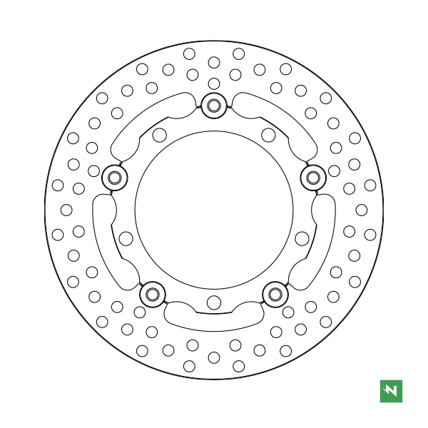 Bremsscheibe DF4084AFC (4,5 mm) ,schwimmend Ø aussen/innen: 260/121,2 mm, Lochkreis: 141,9 mm 5-Loch (10,3 mm)