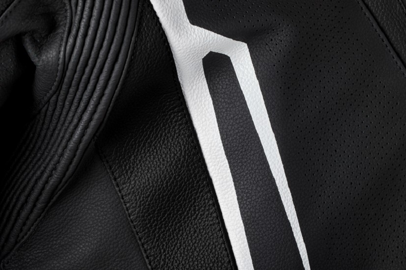 RST TracTech Evo 5 Lederjacke Herren - Schwarz/Weiss/Schwarz