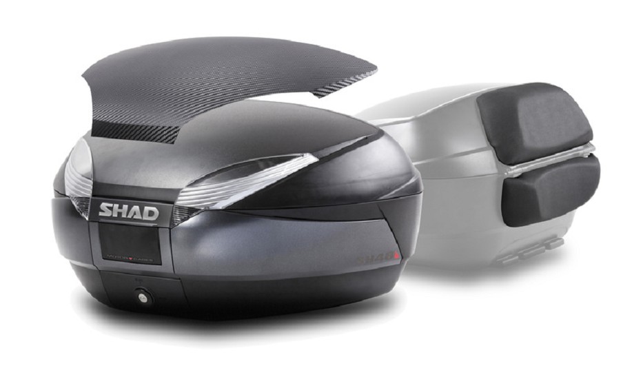 SHAD SH48 DG Top Case + Rückenlehne Dunkelgrau SHAD SH48 DG Top Case + Rückenlehne Dunkelgrau