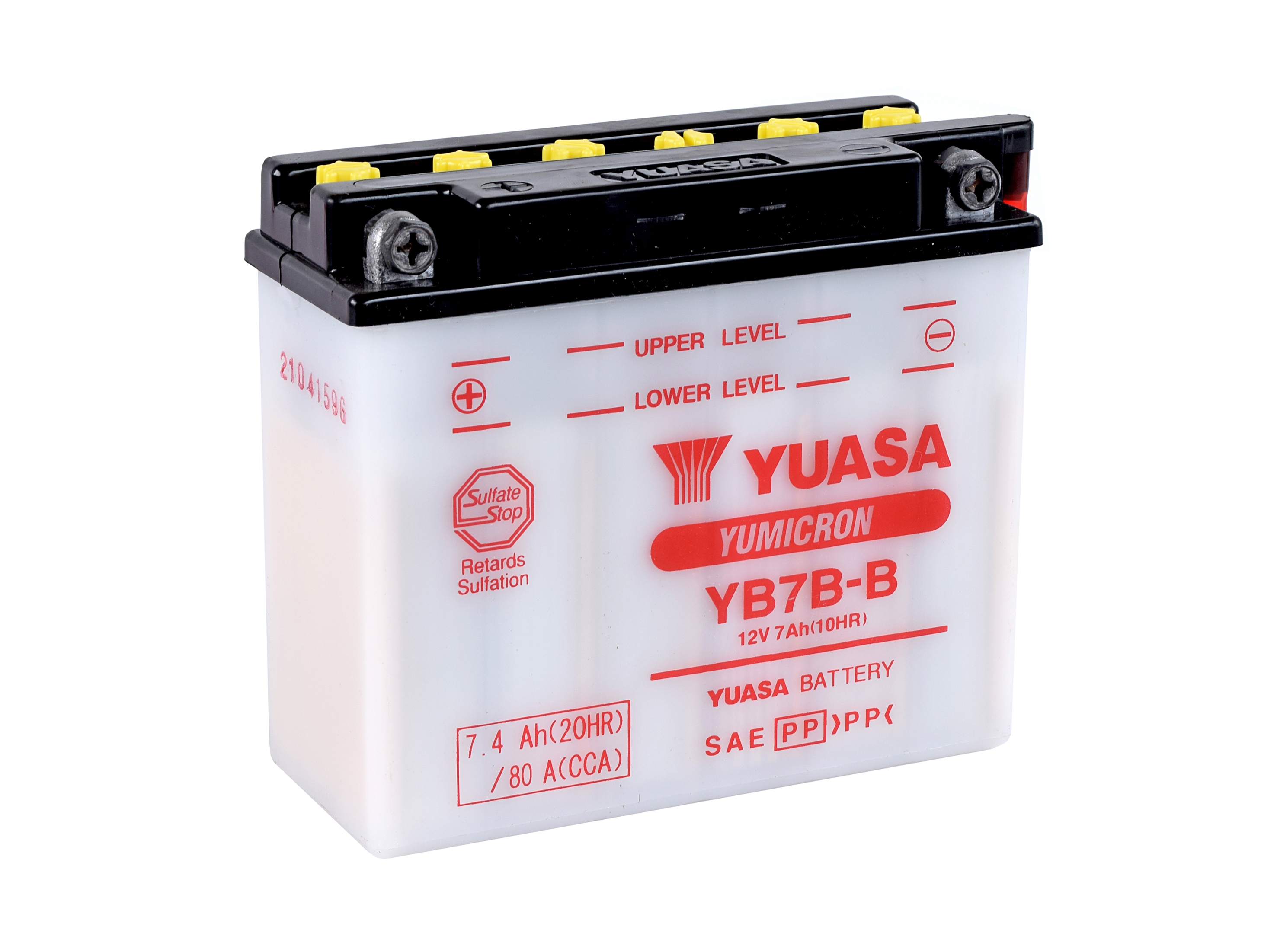 Batterie YUASA YB7B-B (DC) ohne Säure 12V/6AH (10 Std.) [152x61x132] CCA=80A Säurefüllmenge 500 ml