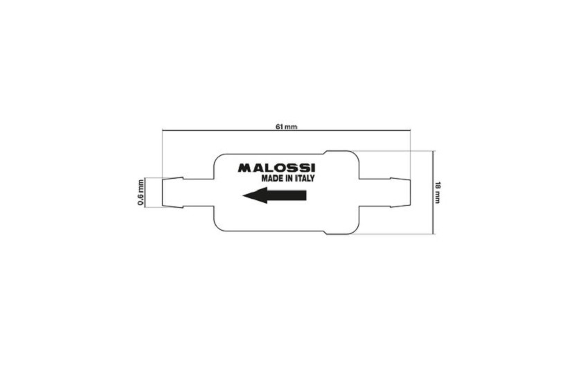 MALOSSI Benzinfilter Ø 6